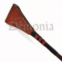 CRAVACHE CUIR MARRON TRESSE