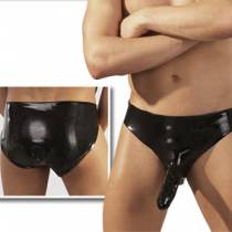 LATEXSLIP MIT PENISHÜLLE + INNENPLUG