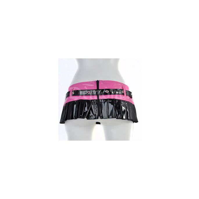 MIKRO VINYLROCK PINK/SCHWARZ