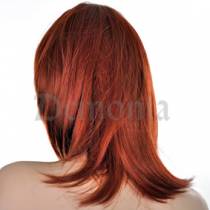 MITTELLANGE ROTE PERÜCKE