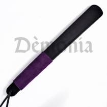 PURPLE AND BLACK LEATHER PADDLE