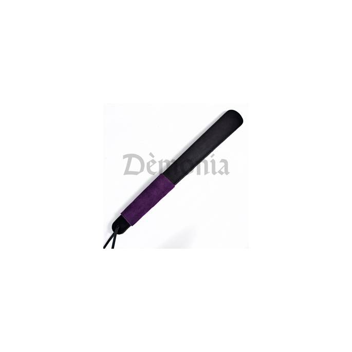 PURPLE AND BLACK LEATHER PADDLE
