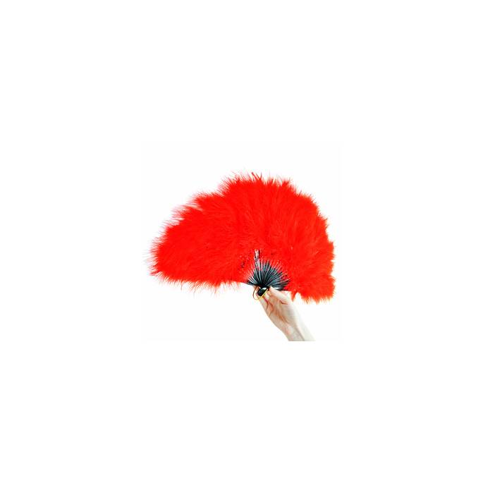 RED FEATHER FAN