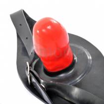 BAILLON PENIS EN LATEX NOIR ET ROUGE