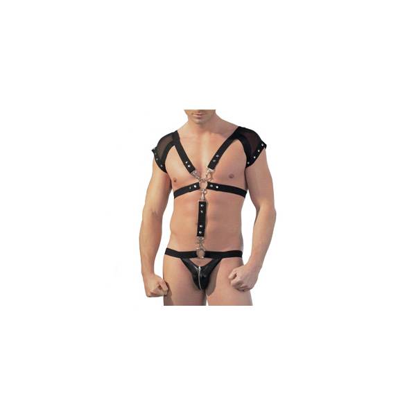 BODY HARNESS AND JOCK STRAP MAN