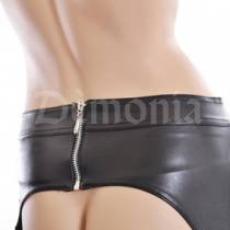 JUPE SIMILI CUIR FESSES NUES