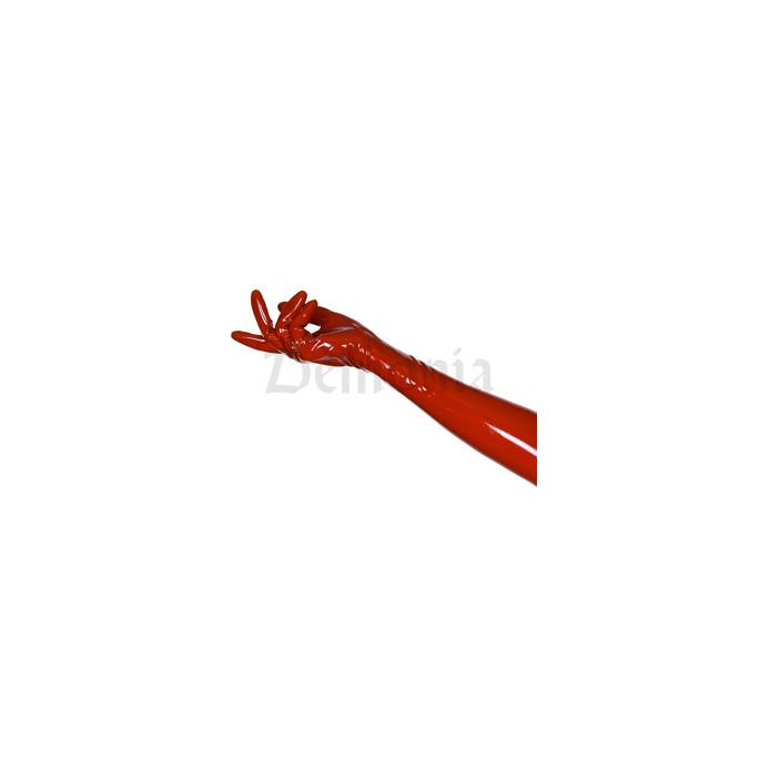 GANTS LONGS ROUGES EN LATEX