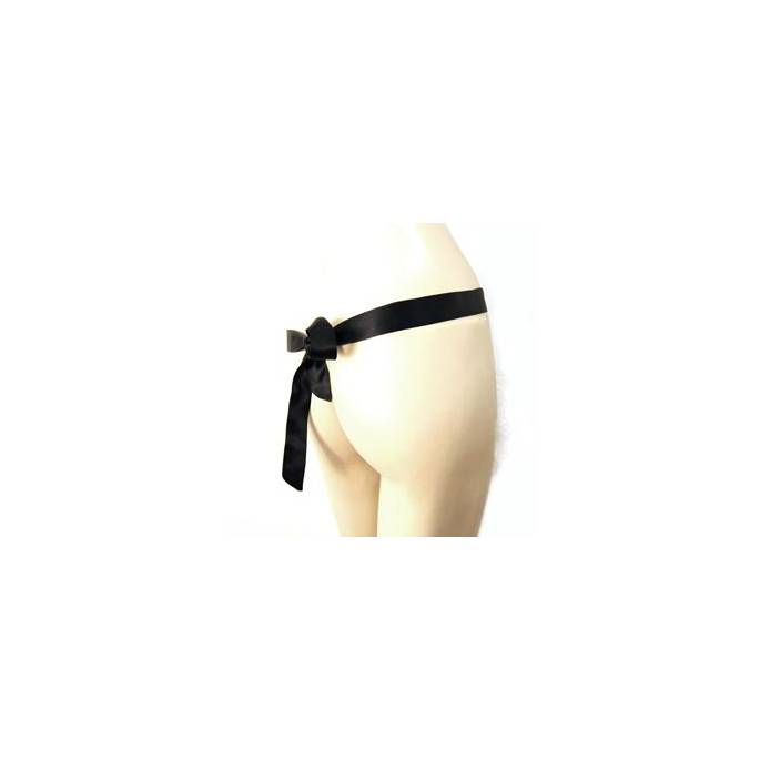 BLACK VINYL APRON FRENCH MAID