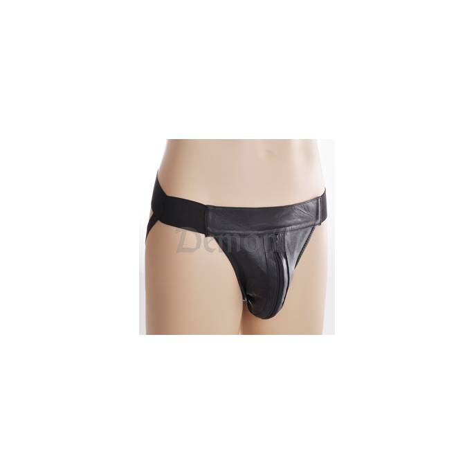 JOCK STRAP AUS LEDER UND ZIP