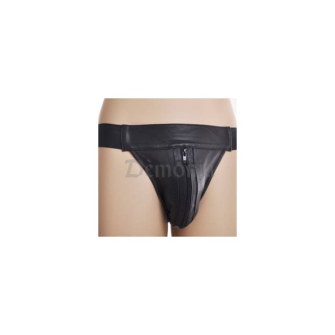 JOCK STRAP AUS LEDER UND ZIP