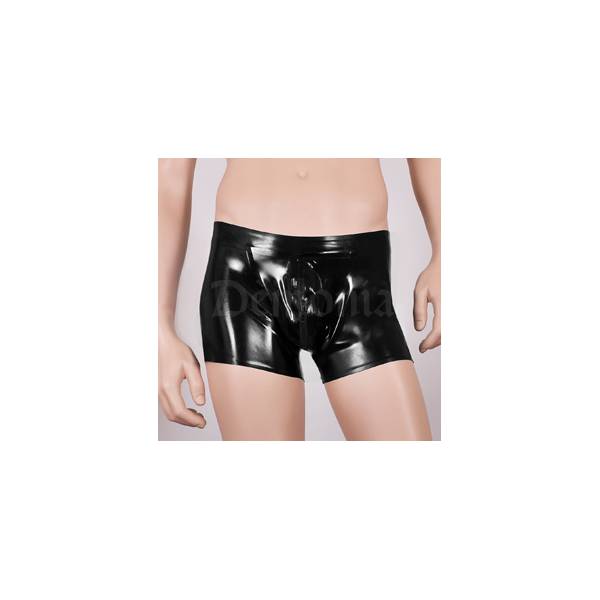 LATEX-SHORTS MIT DOPPELTEM REISSVERSCHLUSS