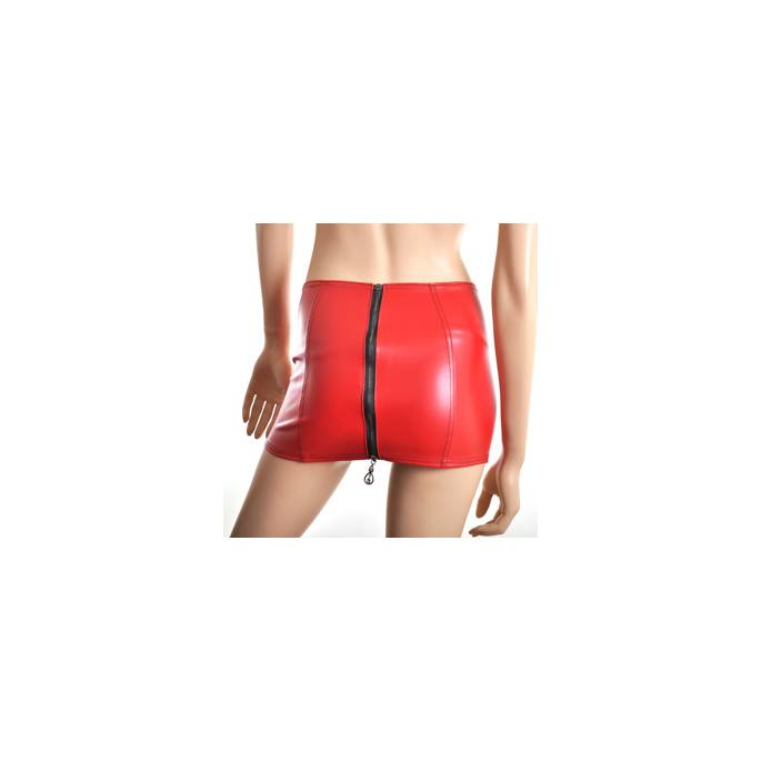 MINIFALDA ROJA DE POLIPIEL