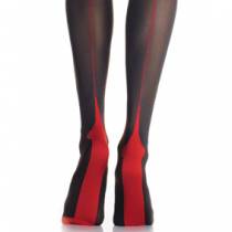 BAS NOIR COUTURE ROUGE