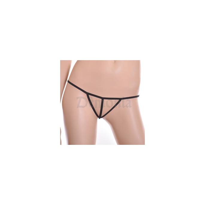 MINI STRING NOIR FICELLE