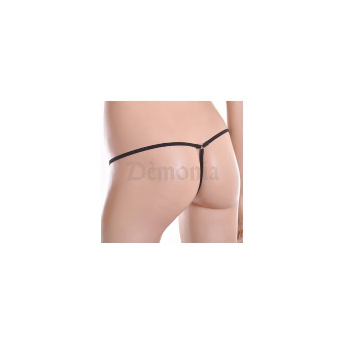 MINI STRING NOIR FICELLE