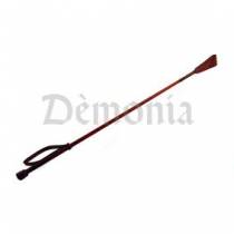 BROWN LEATHER WHIP WITH BRAID
