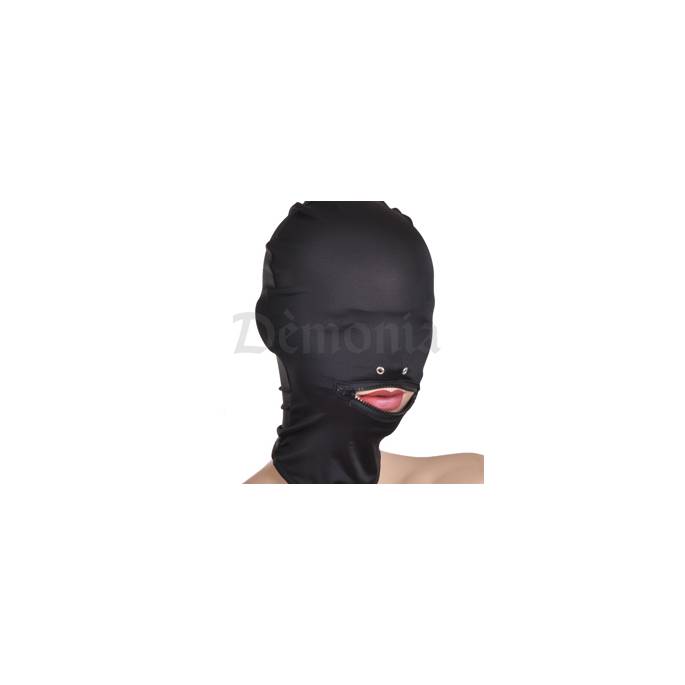 STRETCH HOOD WITH ZIP CLOSURE