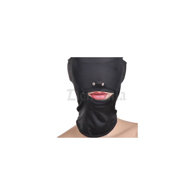 STRETCH HOOD WITH ZIP CLOSURE