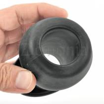 TAPPO A TUNNEL IN SILICONE NERO