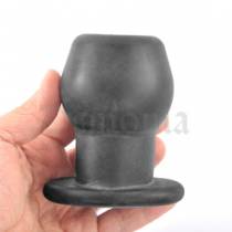 BLACK SILICONE TUNNEL PLUG