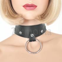 LEDERHALSBAND + GROSSER RING