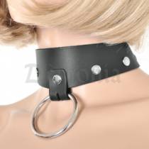 LEATHER NECKLACE + BIG RING