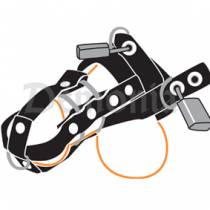 CAGE DE CHASTETE CUIR ET METAL