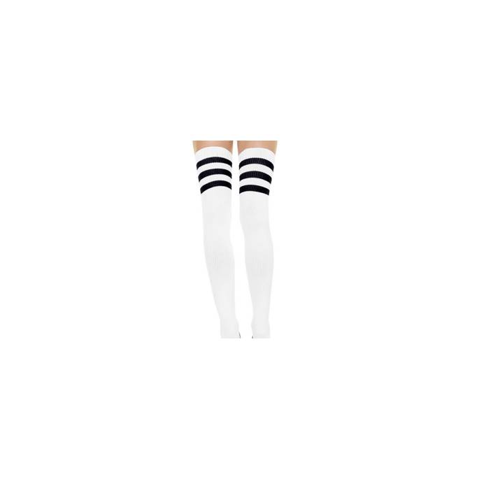 HIGH SOCKS WHITE/BLACK STRIPES