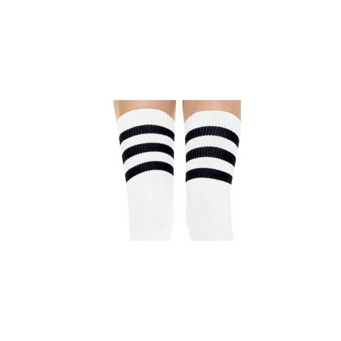HIGH SOCKS WHITE/BLACK STRIPES