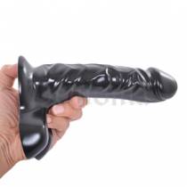 LATEX-DILDO SCHWARZ XL