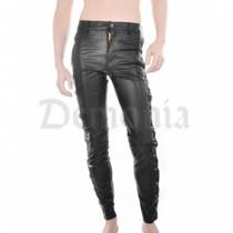 KUNSTLEDERHOSE + GERIPPTE SCHNÜRSENKEL