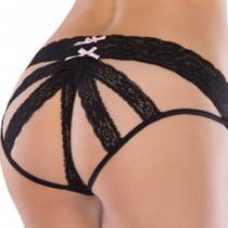 LACE AND BOW BANDED PANTIES