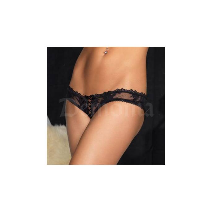 SPITZEN-PANTY + SCHNÜRSENKEL