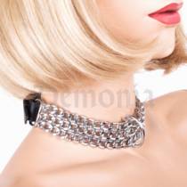 COLLIER CHAINES + ANNEAU