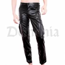 IMITATION LEATHER PANTS + ZIP