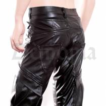PANTALON SIMILI CUIR + ZIP