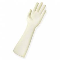 GUANTES LARGOS DE LÁTEX BLANCO