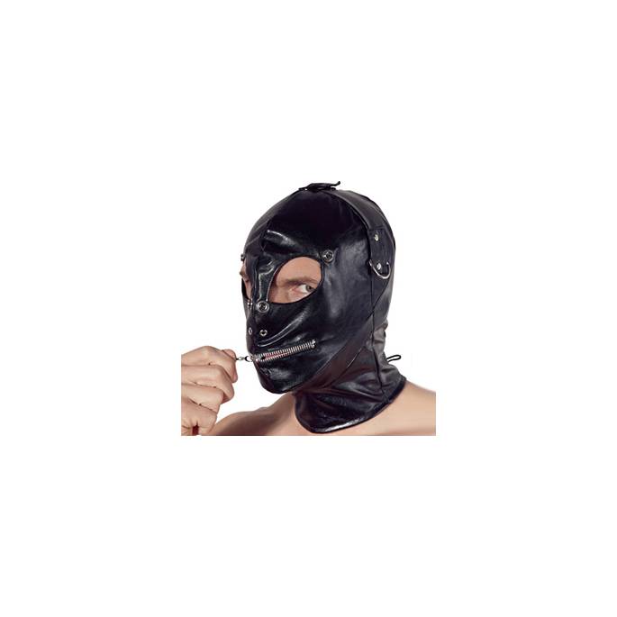 GORRO DE POLIPIEL CON CREMALLERA EN LA BOCA