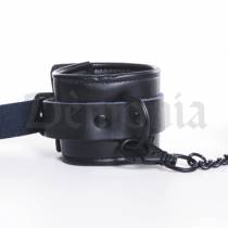 SCHWARZE HANDSCHELLEN AUS KUNSTLEDER