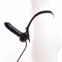 DILDO GONFIABILE DELLA CINTURA DEL PENE NERO