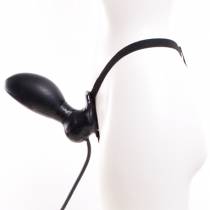 GODE CEINTURE BLACK PENIS GONFLABLE