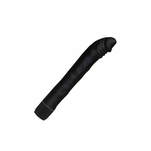 LONG BLACK VIBRATING DILDO