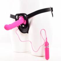 VIBRADOR CINTURÓN CONSOLADOR DE SILICONA ROSA
