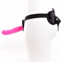 GODE CEINTURE SILICONE ROSE VIBRANT