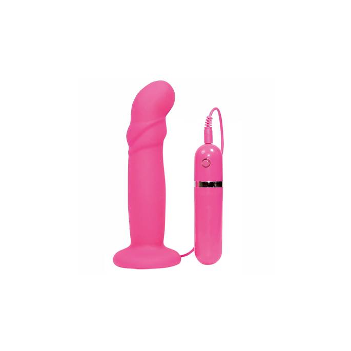 UMSCHNALLDILDO SILIKON ROSA VIBRIEREND
