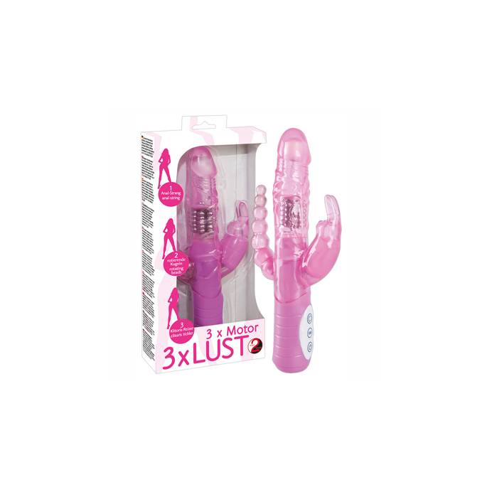 VIBRATOR MIT DREIFACHER STIMULATION