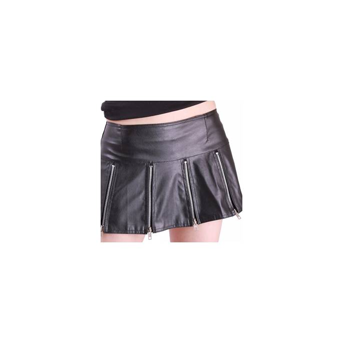 MINI JUPE EN SIMILI CUIR