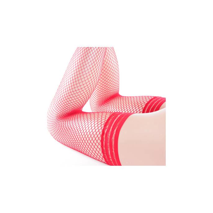 RESILIENT STOCKINGS DIM UP 4 BANDS RED