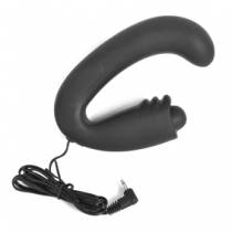 GODE COURBE SILICONE NOIR