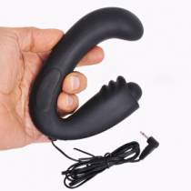 BLACK CURVED SILICONE DILDO